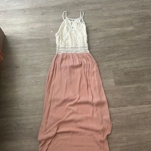 Cute Long Pink Dress